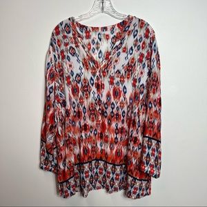 PLUS SIZE GRAND & GREENE BOHO RAYON BLOUSE SIZE XL